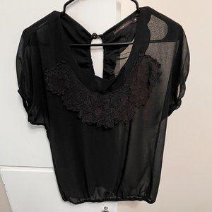 Hazel black blouse, size M